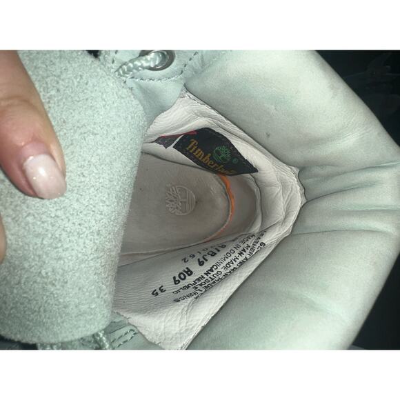 Timberland Boots Womens 8.5 M MintGreen Tiffany co. Blue - Picture 8 of 10
